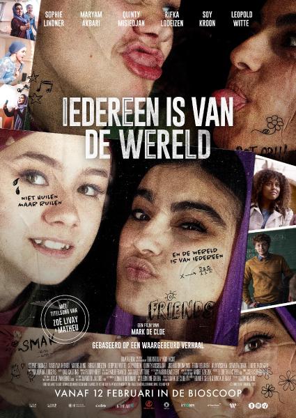 Poster van Iedereen is van de wereld